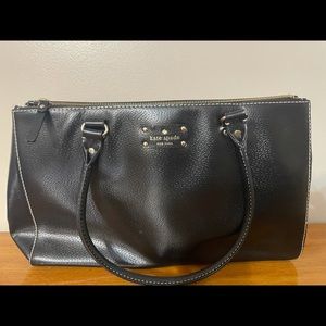 Kate Spade purse. Large black shoulder purse. GUC